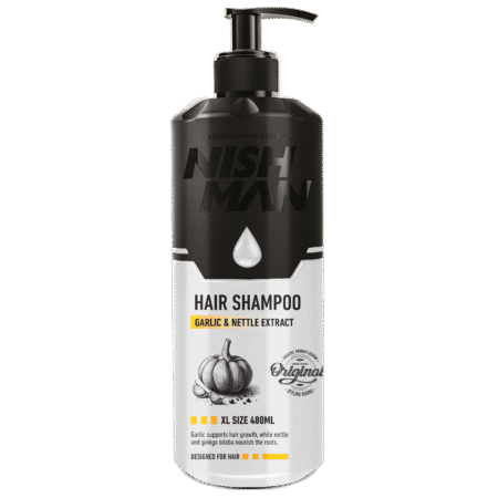 Nishman Hair Shampoo Garlic & Nettle Extract 480ml