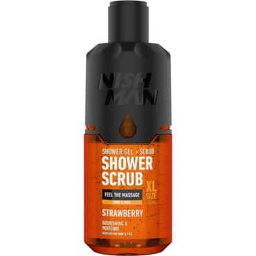 Nishman Shower Gel + Scrub Mineral Scrub – Strawberry  (480 ml)